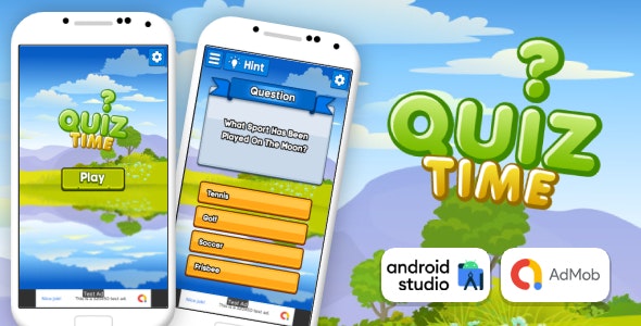 Quiz Time – Quiz Game Android Studio Project with AdMob Ads + Ready to Publish