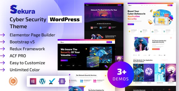 Sekura – Cyber Security Services Agency Elementor WordPress Theme 1.9