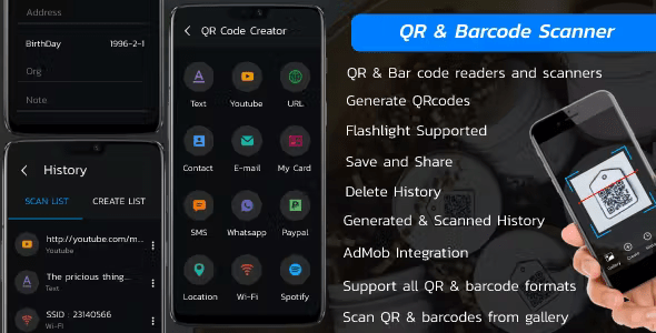 QR & Barcode Scanner – QR Code Generator – QR & Barcode Reader – QR Code Scanner & Generator