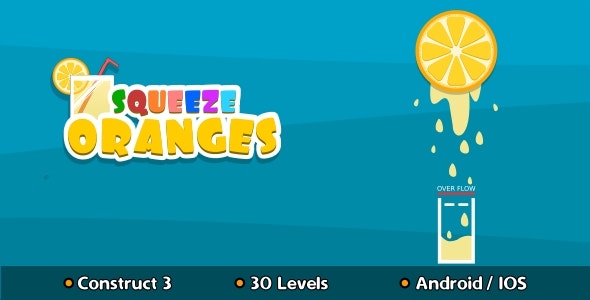 Squeeze Oranges – HTML5 Game (Construct 3)