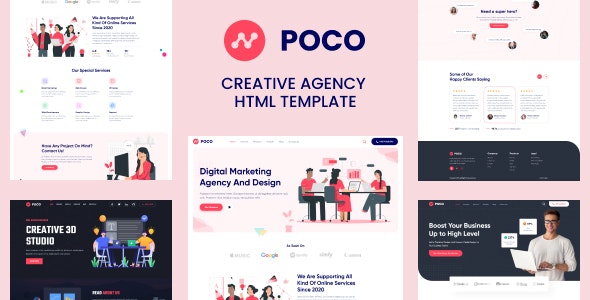 Poco – Bootstrap 4 Agency HTML Template