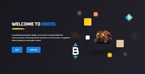 Dboss – NFT Drop Collection Template