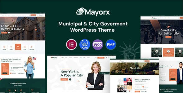 Mayorx – Municipal  City Government WordPress Theme