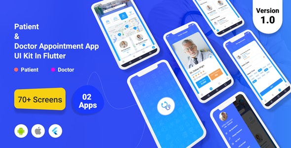 TeleDoc – Patient And Doctor Appointment App UI Kit in Flutter