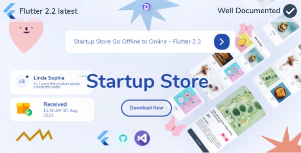 Startup Store Go Offline to Online – Flutter 2.2