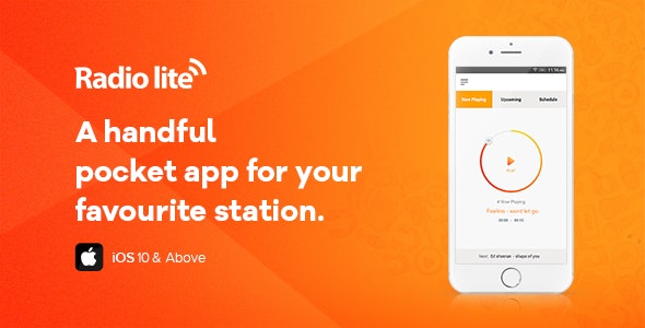 Radio Lite iOS – Single Radio Streaming App