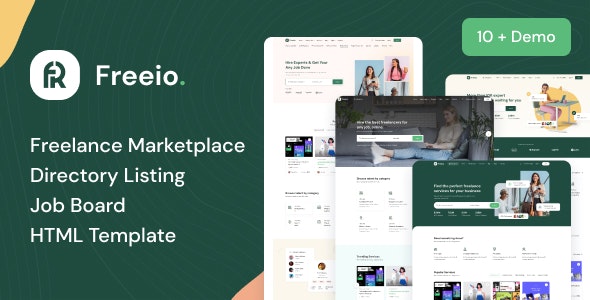 Freeio – Freelance Services Marketplace  Job Board HTML Template