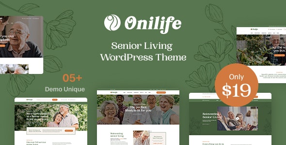 Onilife – Senior Living WordPress Theme