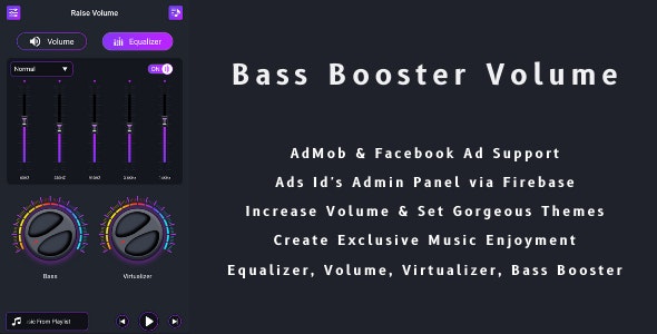 Bass Booster – Volume Booster | AdMob, Facebook ads