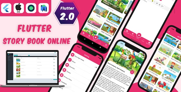 Flutter Story Book App with Admin panel | Flutter full source code | Ready to publish