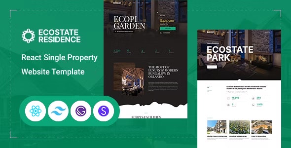 Ecostate – React Single Property Website Template