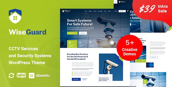 WiseGuard – CCTV and Security Systems WordPress Theme