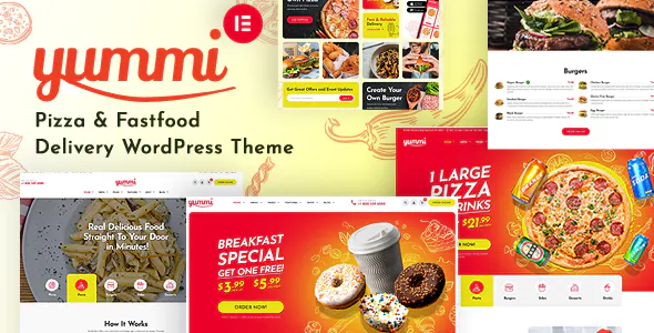 Yummi – Fast Food Restaurant WordPress Theme 1.4