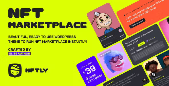 NFTLY – NFT Marketplace WordPress Theme 1.2.2