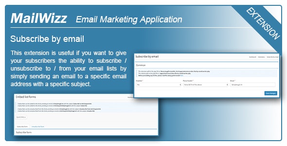 MailWizz EMA – Subscribe by email