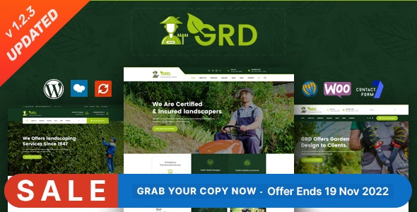 GRD – Gardening and Landscaping WordPress Theme