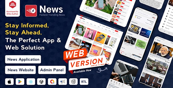 News – Flutter News App for Android  iOS with Admin Panel