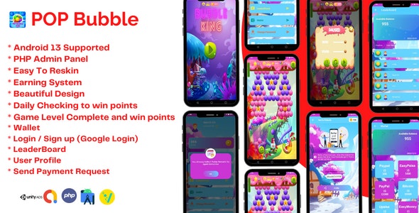 POP Bubble King – Bubble Shooter Game With Earning App