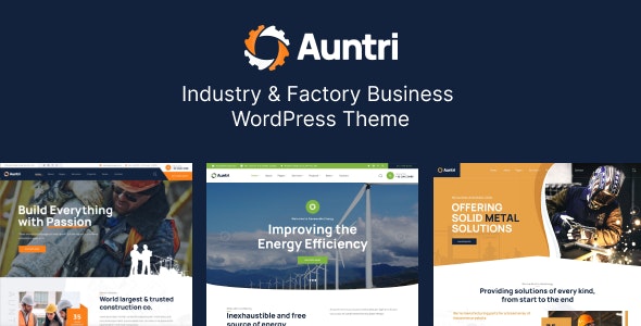 Auntri – Industry  Factory WordPress Theme 1.0.2