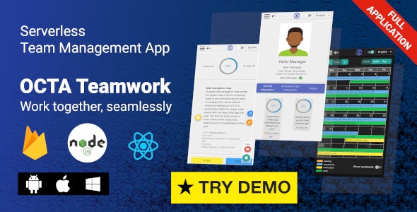 OCTA Teamwork – Firebase Team & Project Management App