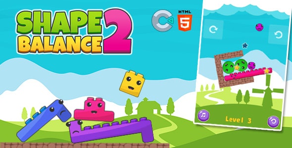 Shape Balance 2 – HTML5 Game (Construct 3)