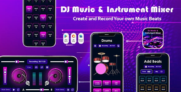 DJ Music And Instrument Mixer – DJ Mix Studio – Music Editor – Remix Maker – Looper – Beat Mixer