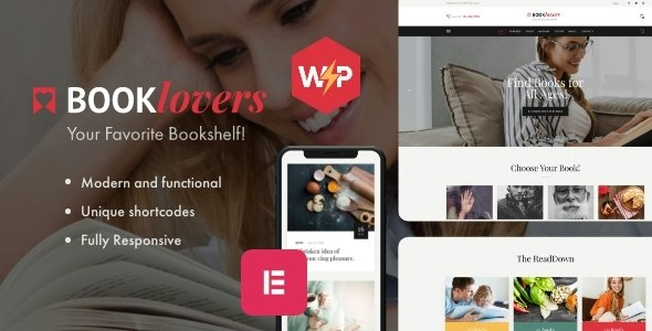 Booklovers – Publishing House  Book Store WordPress Theme + RTL