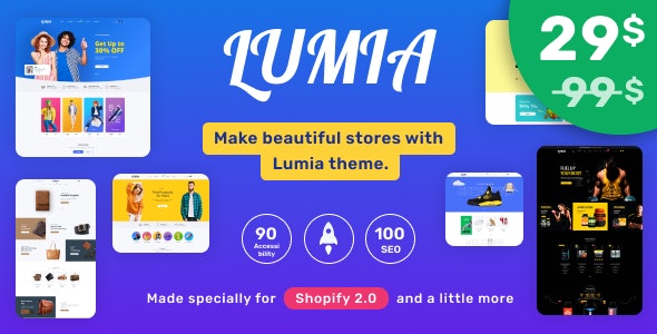 Lumia – Multipurpose Shopify Theme OS 2.0 – Multilanguage – RTL Support