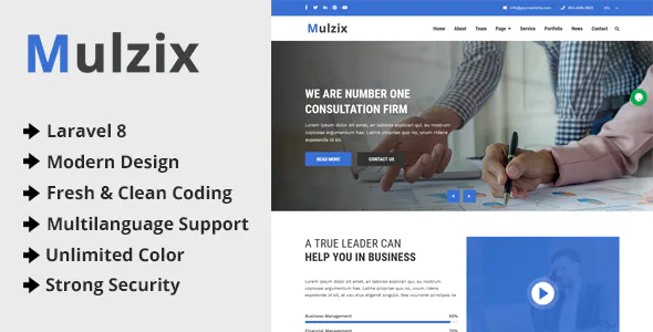 Mulzix – Multipurpose Business and Agency CMS 1.2