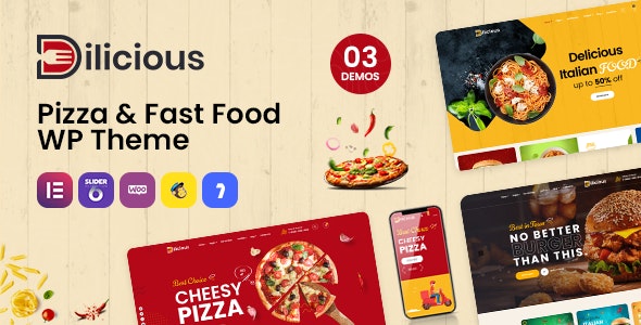 Dilicious – Pizza  Fast Food WordPress Theme