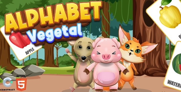 Alphabet Vegetal – HTML5 Game – Construct 3