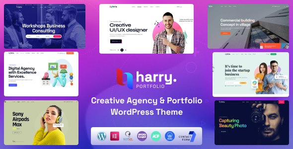 Harry – Creative Agency & Portfolio WordPress Theme + RTL 1.2.5