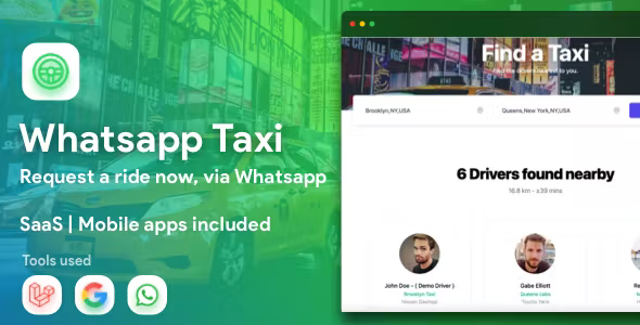 WhatsApp Taxi – SaaS taxi ordering via WhatsApp