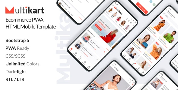 Multikart – Ecommerce PWA Mobile HTML Template