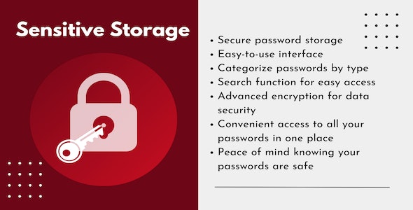 Sensitive Storage App