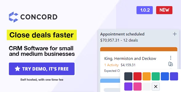 Concord – Deals Management CRM 1.4.1