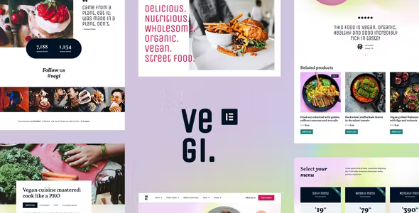 Vegi – Vegan Street Food Restaurant & Takeaway Elementor Template Kit