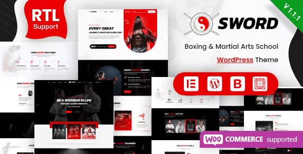 Sword – Martial Arts Boxing WordPress Theme + RTL 1.1.4