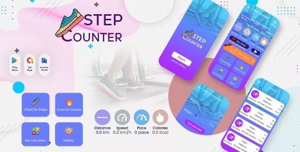 Step Counter – Pedometer – Pedo Meter – Step Counter App – Step Tracker – StepsApp – StepUp