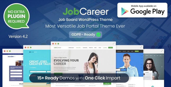 JobCareer | Job Board Responsive WordPress Theme 6.2