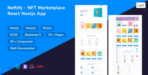 Neftify – NFT Marketplace React Nextjs App