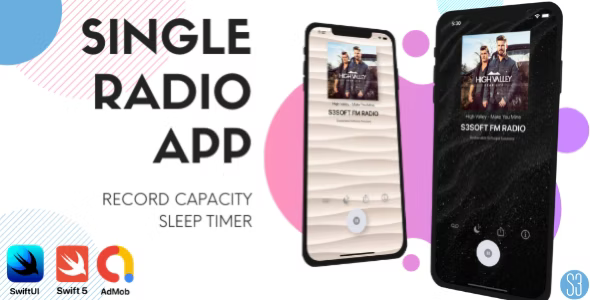 Single Full Radio App (iOS, Swift, SwiftUI, Radio Station, Internet FM Radio, iOS App Template)