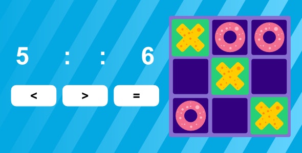 Tic Tac Toe – Comparing Numbers | Html5 Game | Construct 2/3