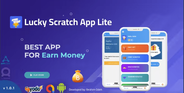 Lucky Scratch to Win Android App Lite with Earning System – Admin Panel (Admob + Applovin + Yodo1) 1.2