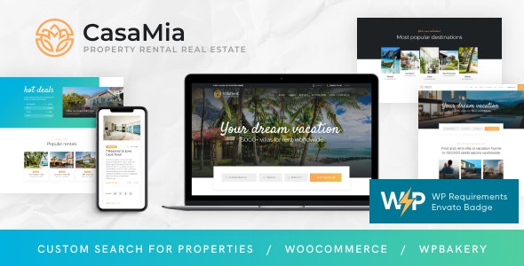 CasaMia | Property Rental Real Estate WordPress Theme 1.1.8