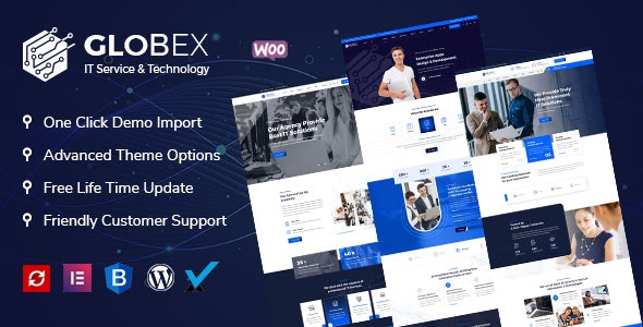 Globex – IT Solutions  Services WordPress Theme