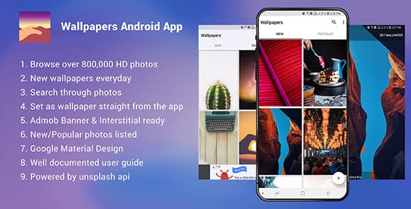 Wallpapers Android App – Admob Ready