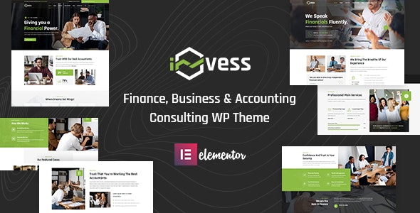 Invess – Accounting  Finance Consulting WordPress Theme