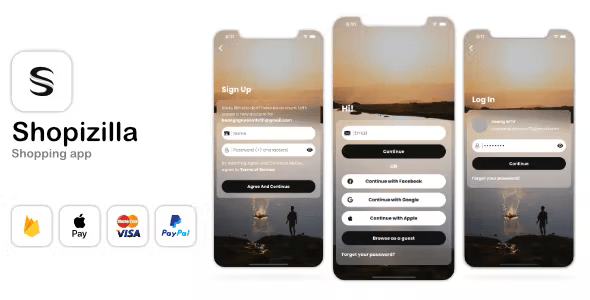 Shopizilla – Shopping App (iOS Swift)