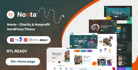 Nonta – Nonprofit  Charity WordPress Theme